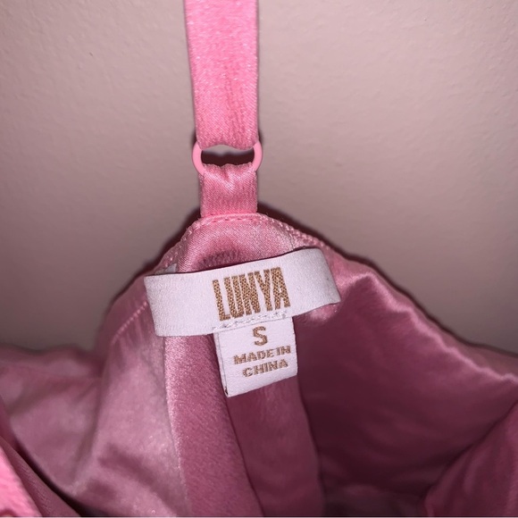 Lunya Pink Silk Chemise Nightgown S - Picture 5 of 12